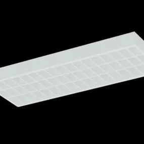 Office Light Fixtures Ceiling Grid 3d model