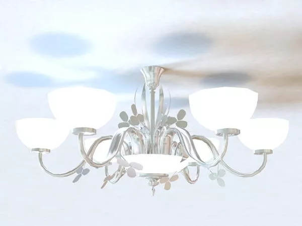 Western Flush Mount Chandelier 3d model Western Flush Mount Chandelier 3d model