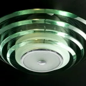 Home Flush Mount Glass Ceiling Light 3d model