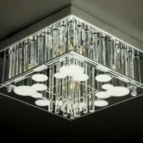 Flush Square Home Ceiling Light 3d model