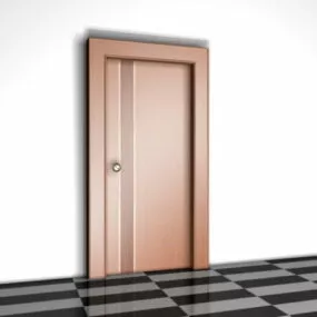 House Flush Wood Door 3d model