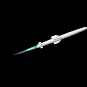 Flying Missile Rocket 3d model