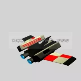 Scifi Flying Boat 3d model