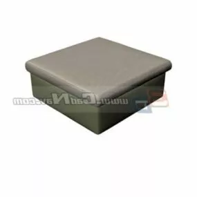 Foldable Storage Ottoman Furniture 3d model