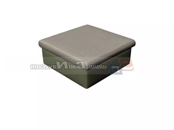 Modular Ottoman, Upholstered Stool 3d model