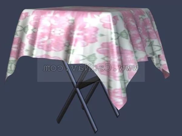 Tablecloth Round Shape 3d model