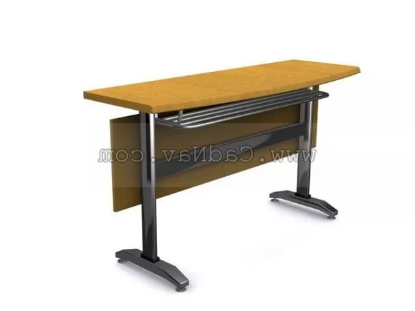 Wood Folding Office Desks 3d model Wood Folding Office Desks 3d model