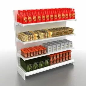 Food Storage Shelving 3d model