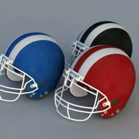 Usa Football Helmet 3d model