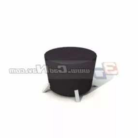 Footstool Scoop Chair Furniture 3d model