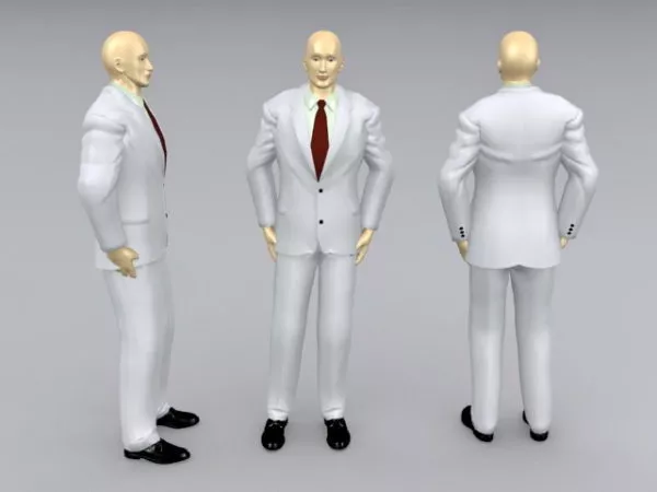 Mannequin Character With Winter Cap 3d model
