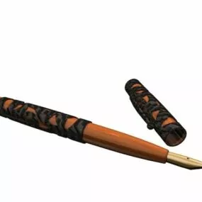 School Fountain Pen 3d model