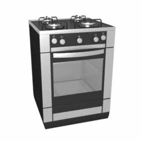 Kitchen Standing Gas Range 3d model