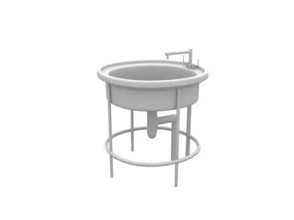 Simple Box Sink 3d model