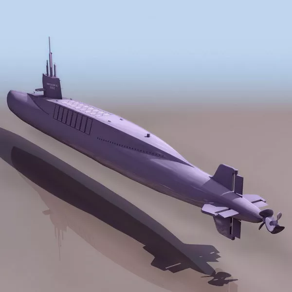 Nuclear Powered Attack Submarine 3d model