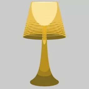 French Acrylic Home Table Lamp 3d model