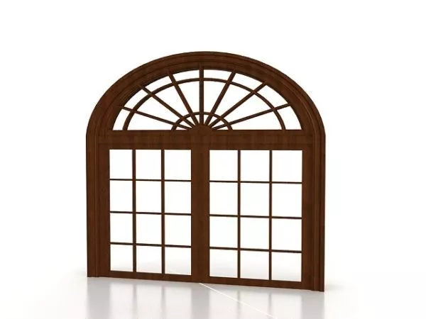 French Casement Window 3d model French Casement Window 3d model