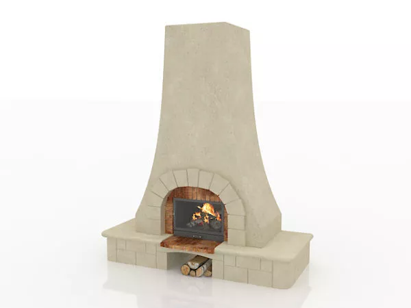 French Fireplace 3d model French Fireplace 3d model