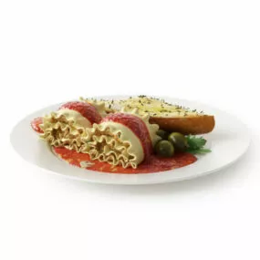 French Dinner Set 3d model
