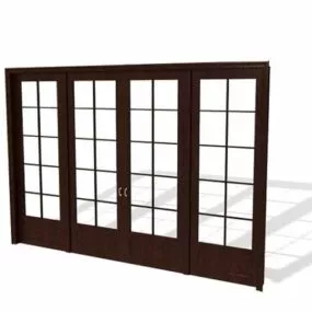 French Door Furniture Room Divider 3d model