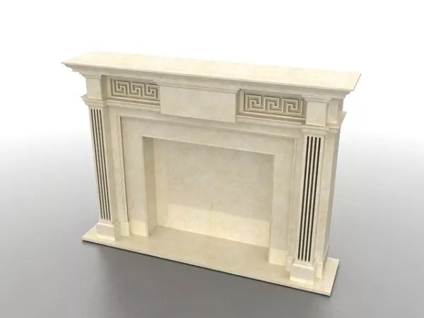 French Stone Home Fireplace Mantel 3d model French Stone Home Fireplace Mantel 3d model