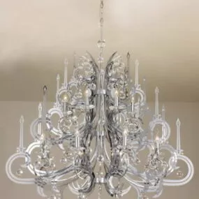 French Style Design Crystal Chandelier 3d model