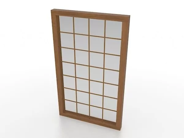 French Wooden Windows 3d model French Wooden Windows 3d model