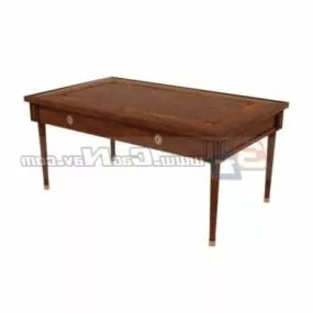 French Furniture Writing Desk 3d model