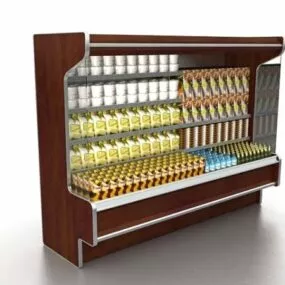Store Fresh Food Display Stand 3d model