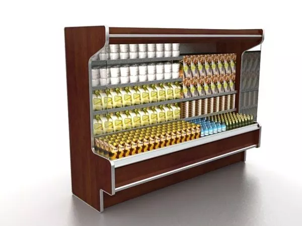 Store Fresh Food Display Stand 3d model Store Fresh Food Display Stand 3d model