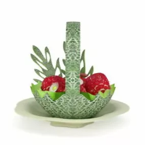Fresh Fruit Platter Decoration 3d model