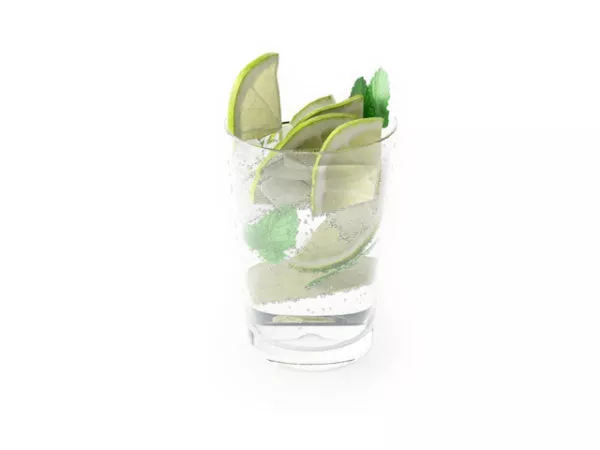Drink Mint And Lime Juice 3d model Drink Mint And Lime Juice 3d model