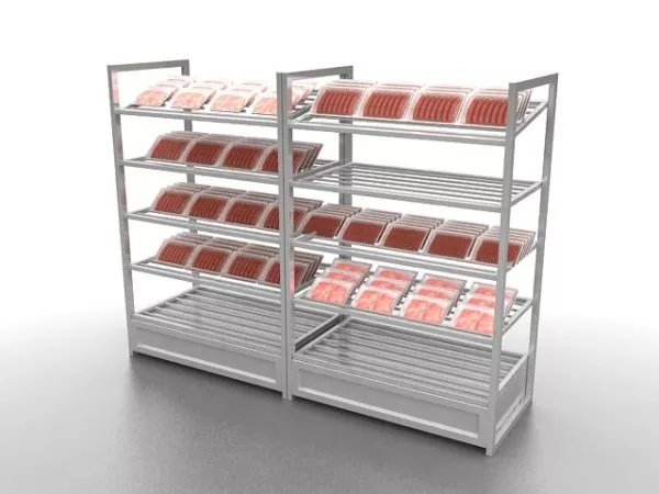 Supermarket Fresh Meat Display Rack 3d model Supermarket Fresh Meat Display Rack 3d model