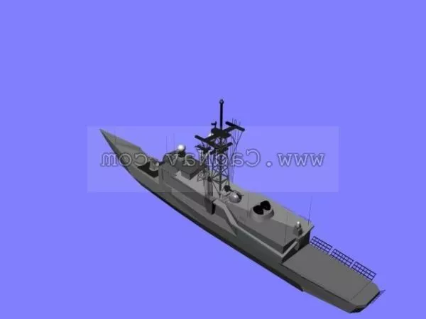 Frigate Watercraft 3d model Frigate Watercraft 3d model