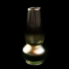 Frosted Glass Vase Decoration 3d model