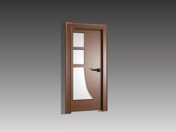 Frosted Glazed Interior Door Design 3d model Frosted Glazed Interior Door Design 3d model