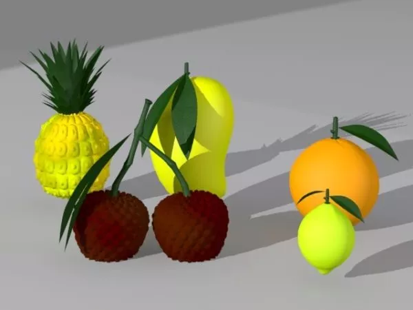 Autumn Peach 3d model