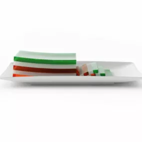 Fruit Jelly In Plate 3d model