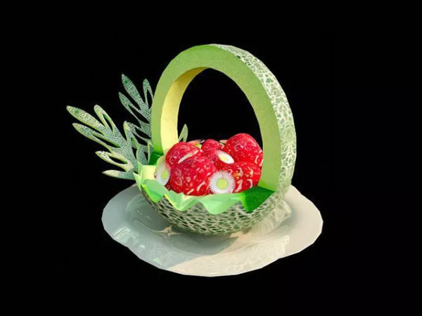 Party Decorative Fruit Flower Shapes 3d model Party Decorative Fruit Flower Shapes 3d model