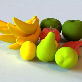 Food Fruits & Vegetables 3d model
