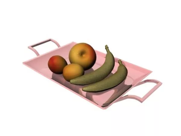 Grapes Fruit Plant With Human 3d model
