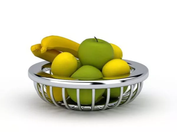 Rattan Basket 3d model