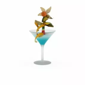 Drink Fruity Cocktail 3d model