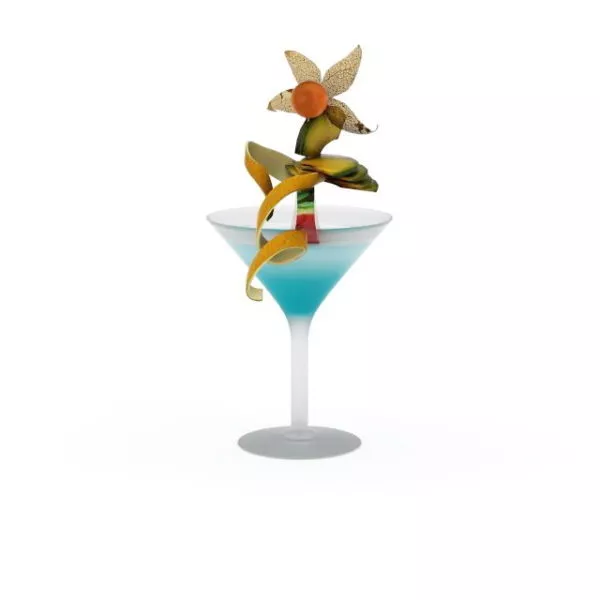 Single Peach Fruit 3d model