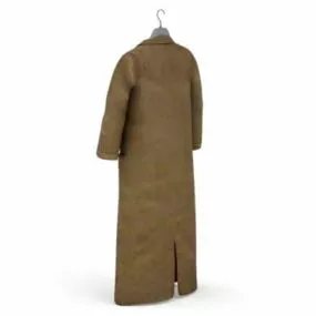 Fashion Full Length Overcoat 3d model
