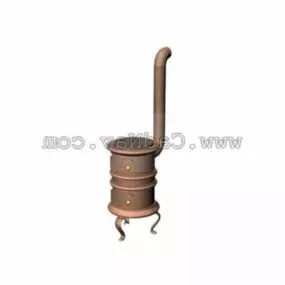 Furnace Pipe Equipment 3d model