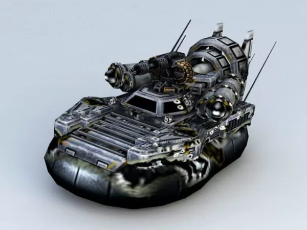 Future Hovercraft Vehicle 3d model Future Hovercraft Vehicle 3d model