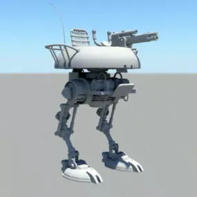 Character Future Mech Walker Rig 3d model