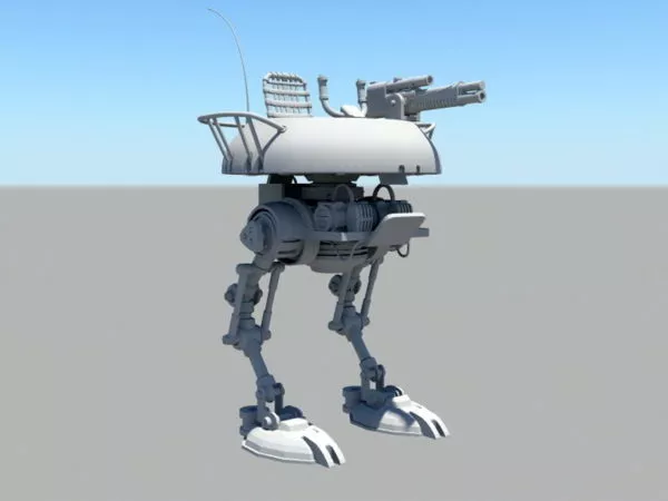 Character Future Mech Walker Rig 3d model Character Future Mech Walker Rig 3d model