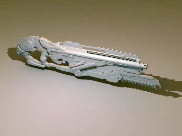 Futuristic Gun Weapon 3d model Futuristic Gun Weapon 3d model